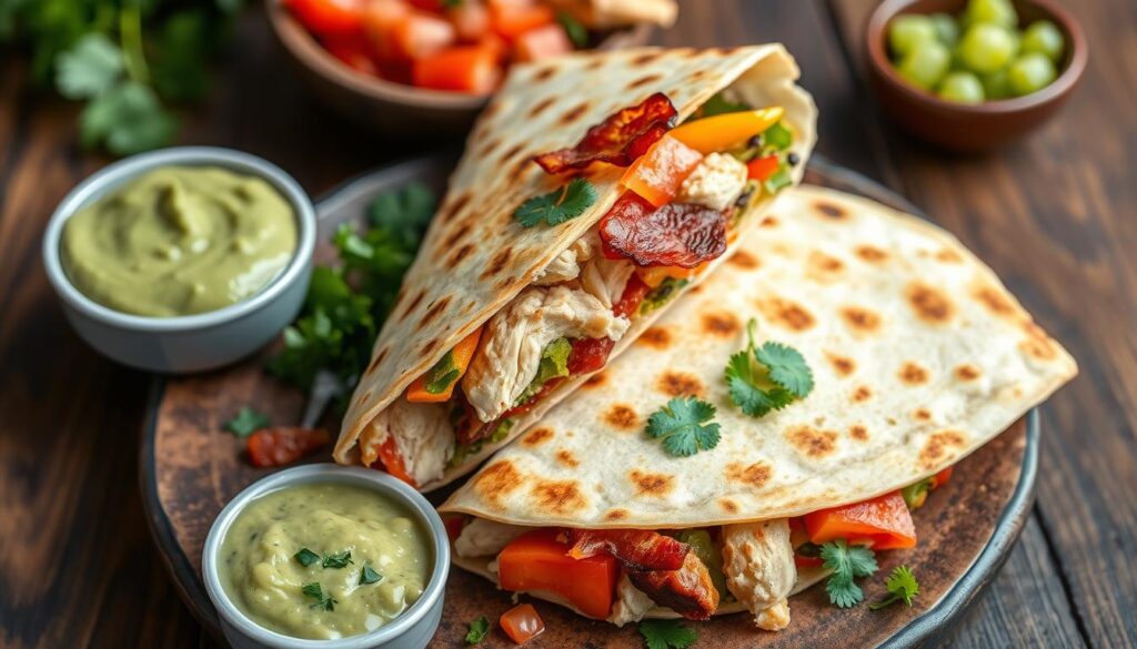 benefícios nutricionais da quesadilla de frango