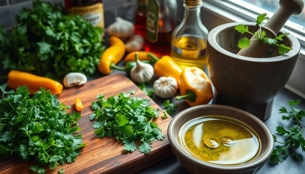 como fazer chimichurri de habanero