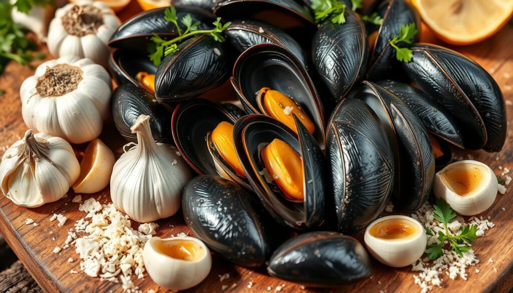 preparação de frutos do mar