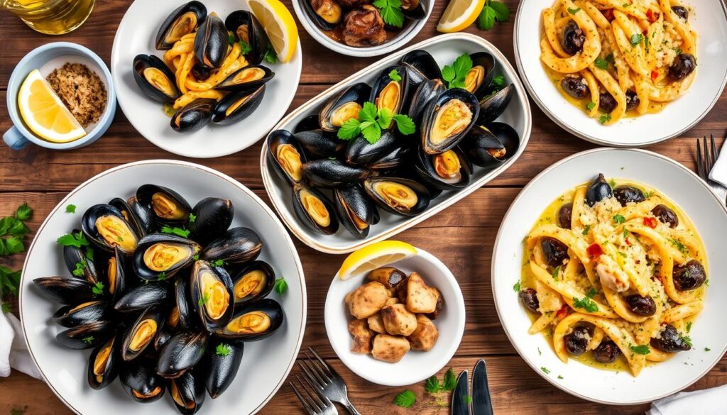 variações de receita de mexilhões