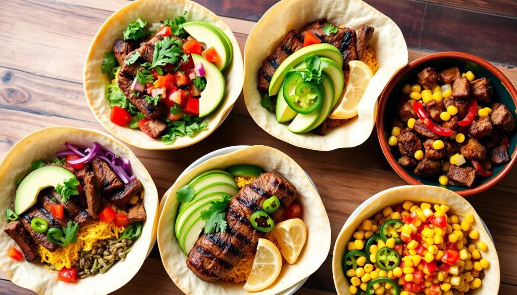 variações de tigela de burrito variações de tigela de burrito