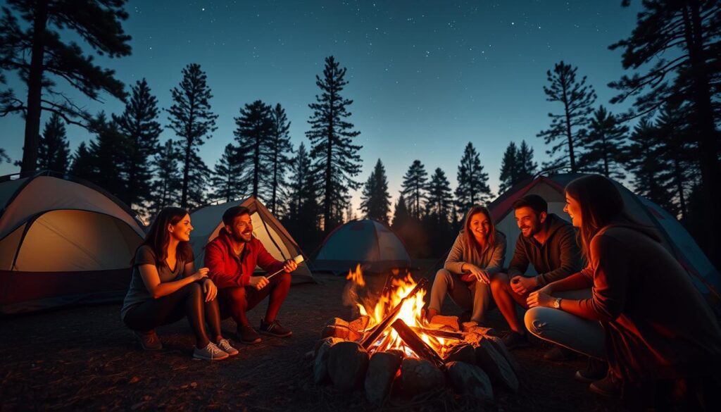 Amizades em acampamentos