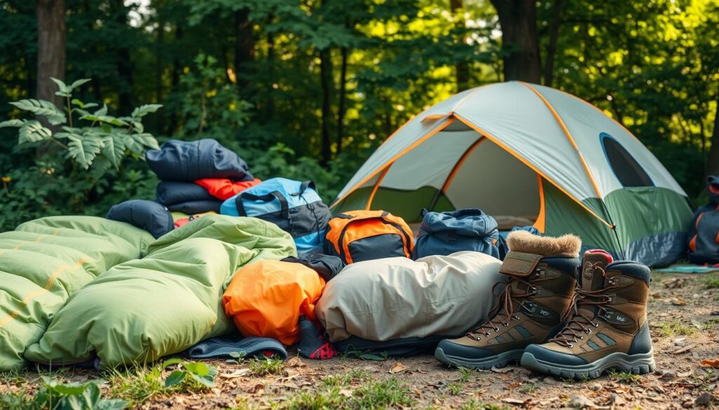 Materiais para camping