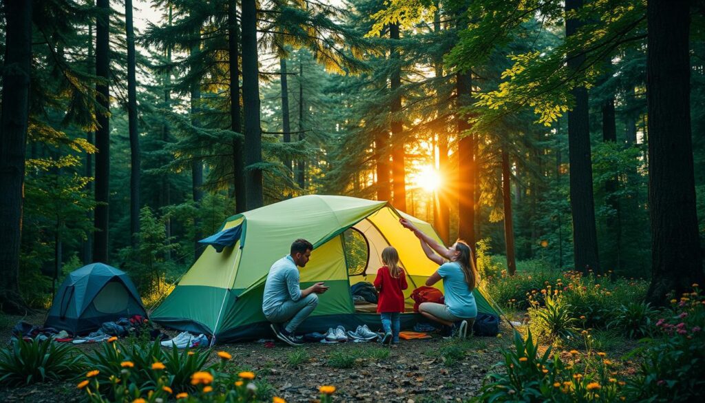 Montagem de Barraca Montagem de Barraca