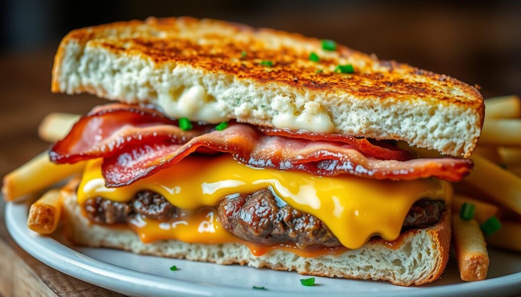 adicionar bacon ao Cheesy Patty Melt