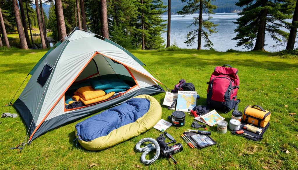 equipamentos de camping