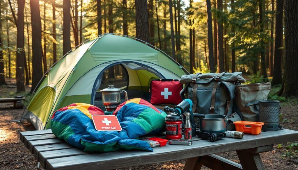 equipamentos de camping