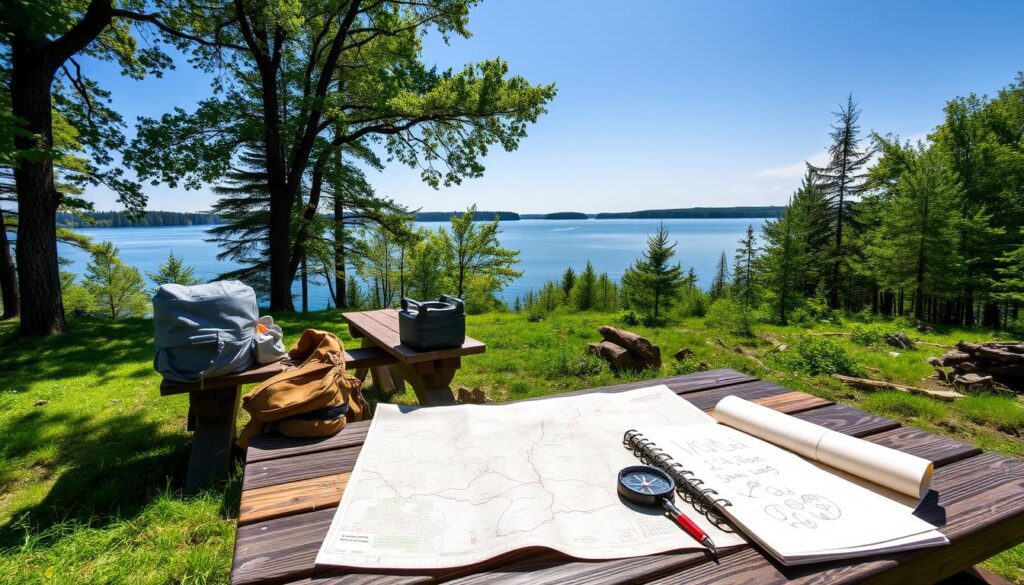 planejamento de camping