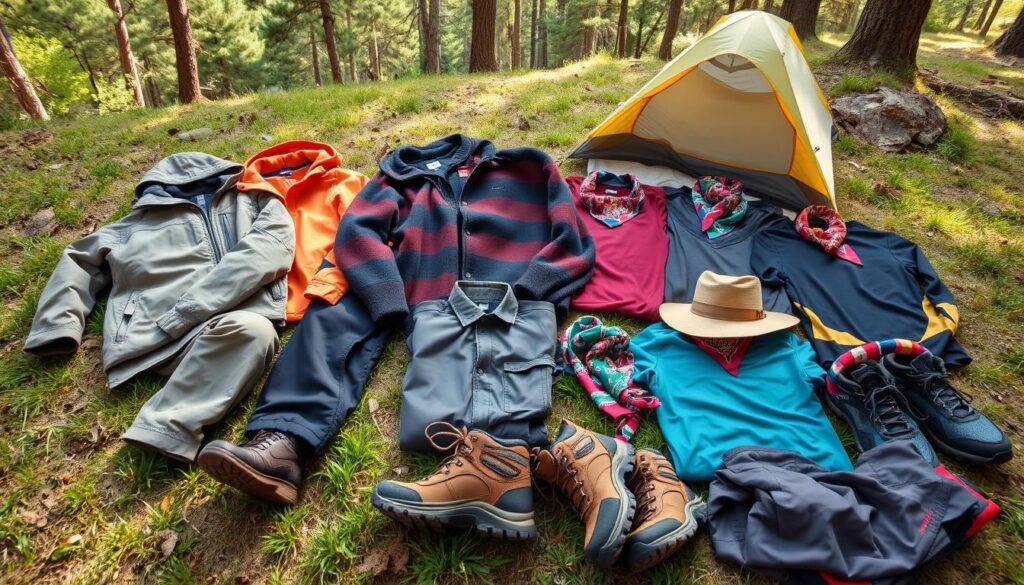 roupas para acampamento roupas para acampamento