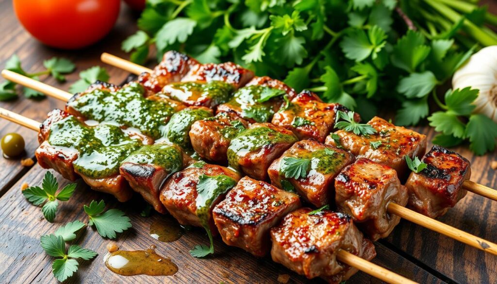 tempero chimichurri de hortelã