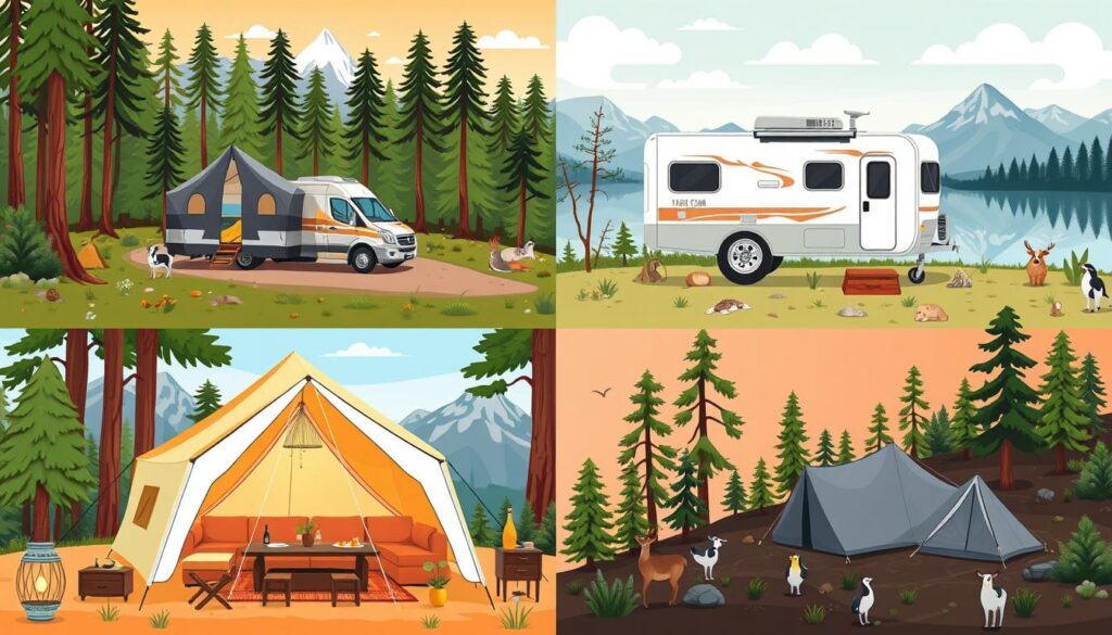 tipos de camping tipos de camping