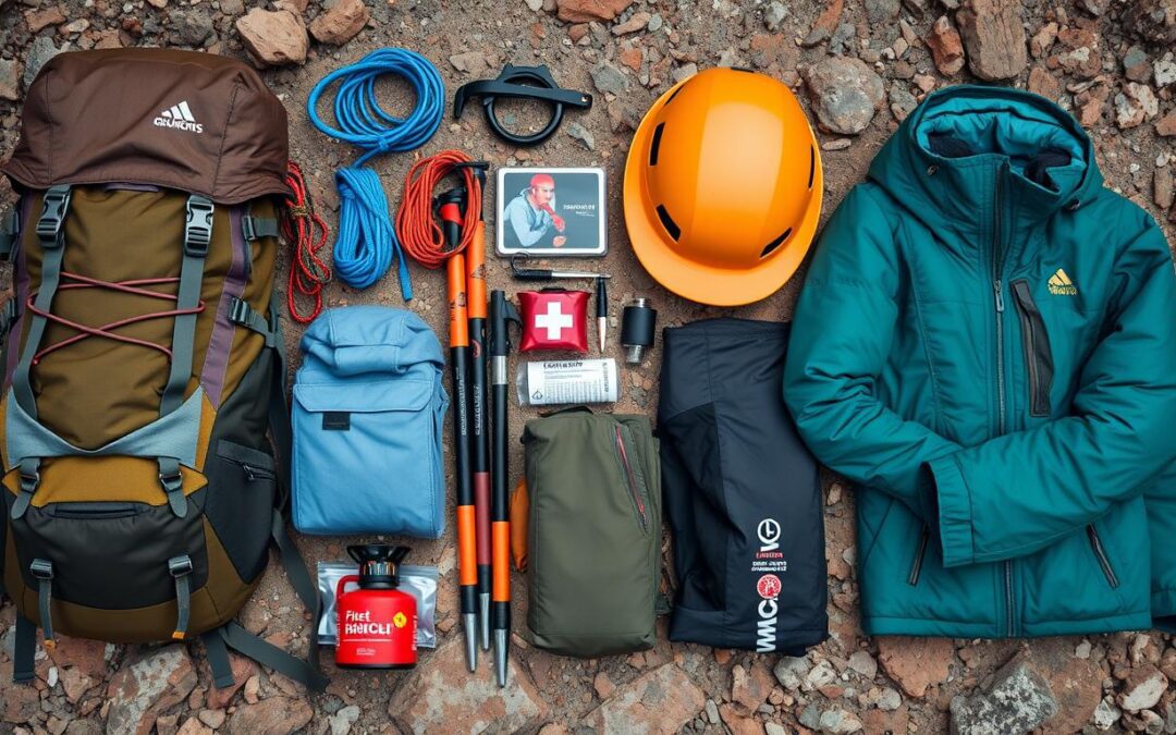 Equipamentos do montanhismo de aventura?